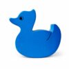 Bouton de meuble enfant en bois en forme de canard bleu