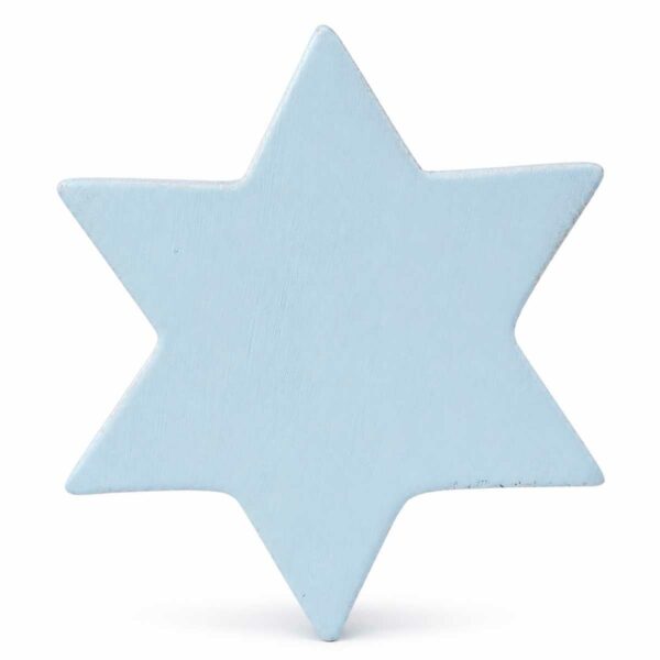 Pastel blue star wooden children's furniture knob Bouton de meuble enfant en bois en forme d’étoile bleu pastel