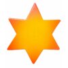 Child's orange wooden star furniture knob Bouton de meuble enfant en bois en forme d’étoile orange