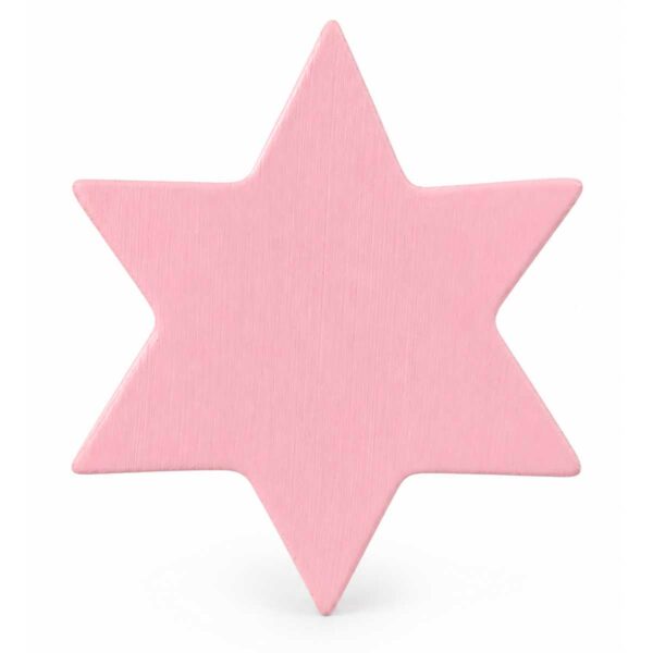 Pink star wooden children's furniture knob Bouton de meuble enfant en bois en forme d’étoile rose