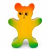 Bouton de meuble enfant ours jaune, orange et vert en bois Bouton de meuble enfant en bois en forme d’ours jaune, orange et vert