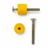 Kit de fixation pour bouton de meuble enfant avec vis et entretoise en bois