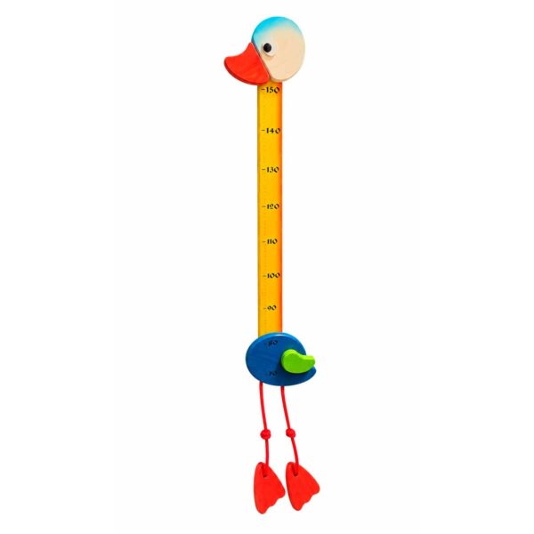 Wooden Duck Pull Toy for Children, Multicoloured Toise enfant en bois en forme de canard multicolore avec pattes suspendues
